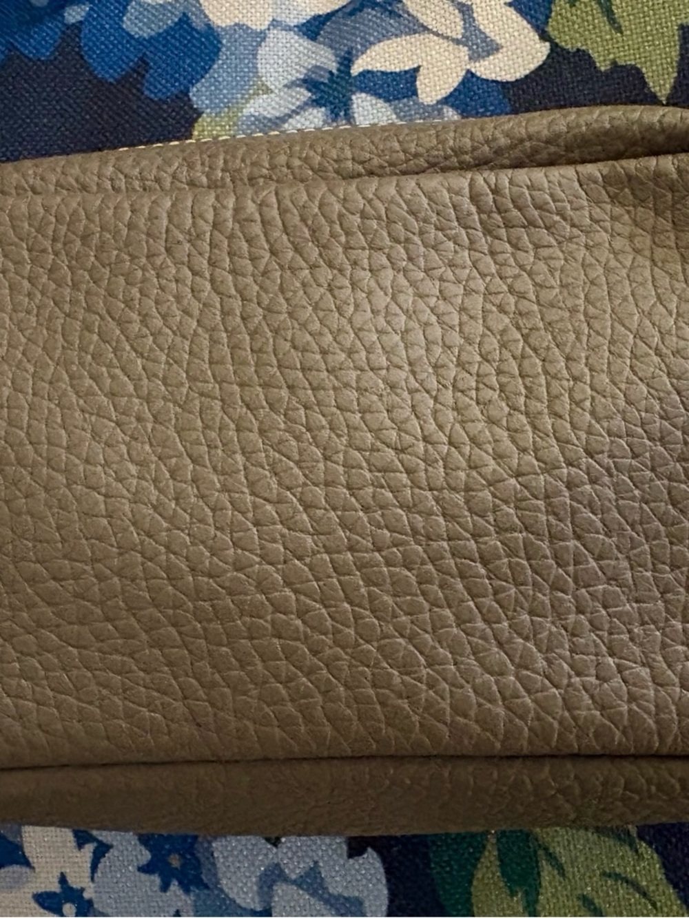Dooney & Bourke Pebbled Leather Cosmetic Bag-Elephant - Picture 2 of 5